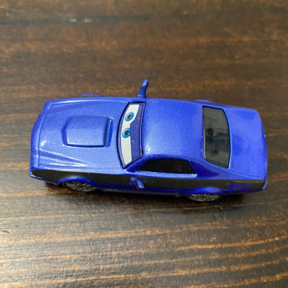 Disney Pixar Cars Rod Torque Redline Blue Diecast Muscle Car Mattel V2810 1:55 - Picture 5 of 6
